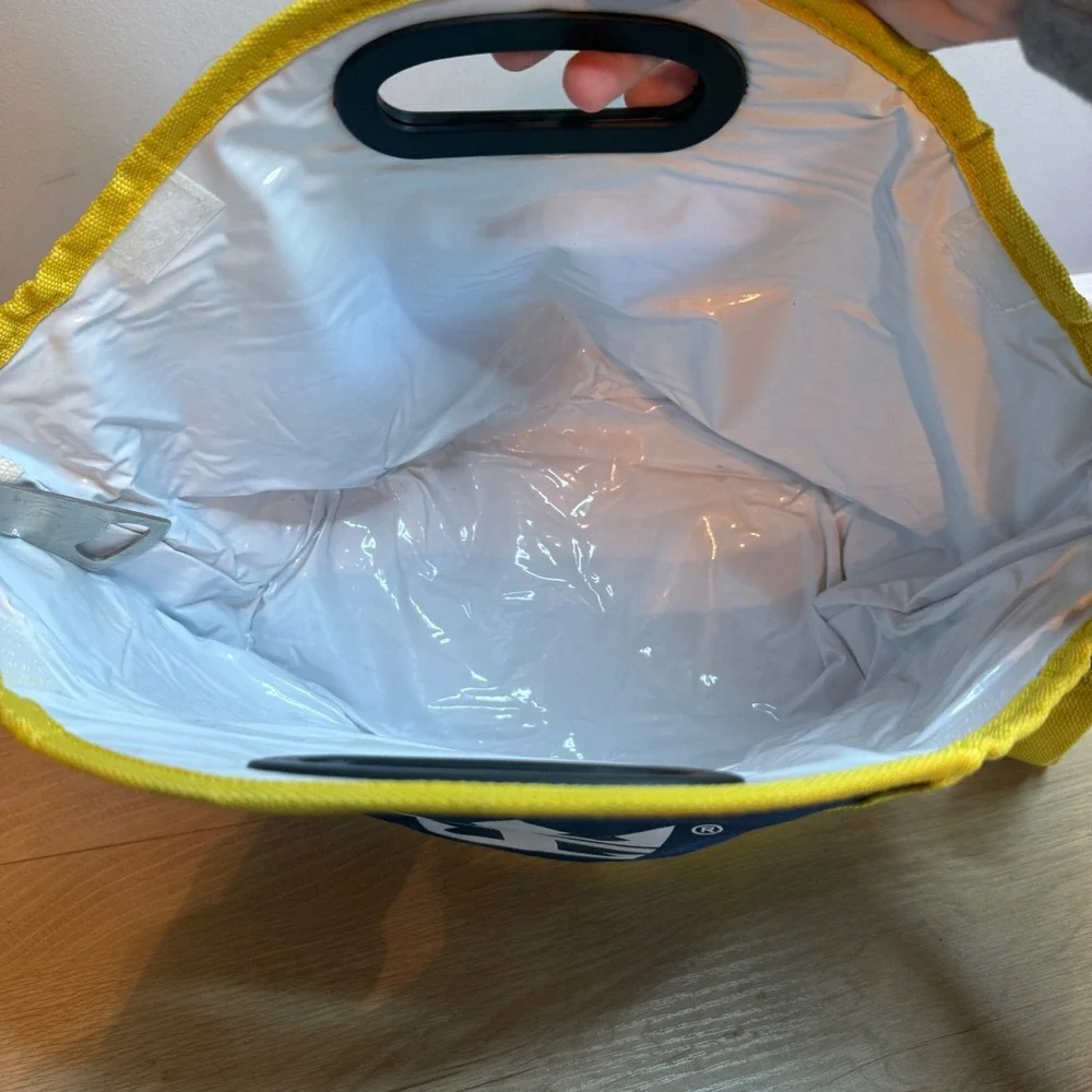 Royal Caribbean Insulated Cooler Bag Navy Blue Yellow with Bottle Opener Strap